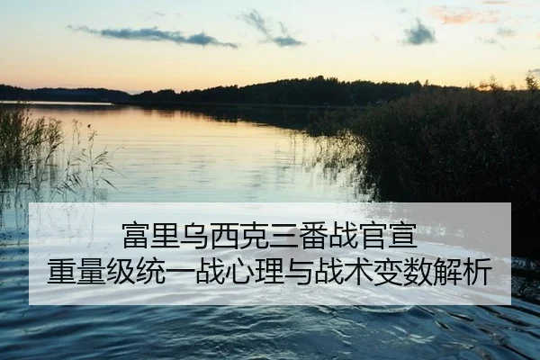 富里乌西克三番战官宣 重量级统一战心理与战术变数解析